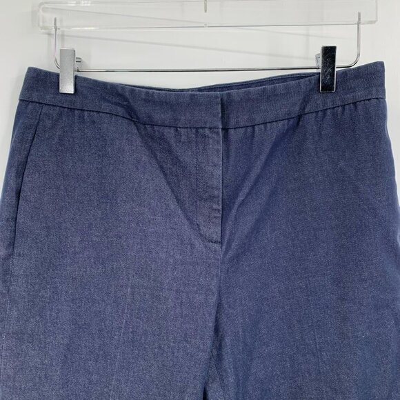 Donna Karan New York denim trouser jeans pants cropped blue dark wash women 10 - Picture 3 of 6